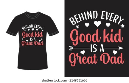 Fathers day typography t shirt for papa premium vector