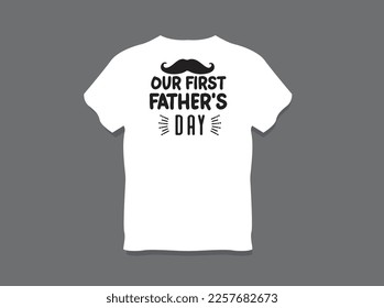 father's day Typography t shirt Design with Vector