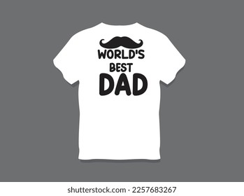 father's day Typography t shirt Design with Vector