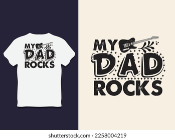father's day Typography t shirt Design with Vector