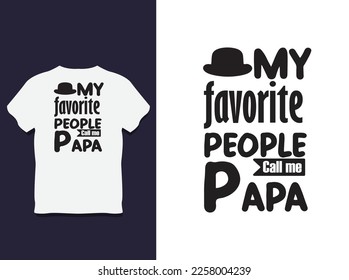 father's day Typography t shirt Design with Vector