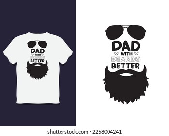 father's day Typography t shirt Design with Vector