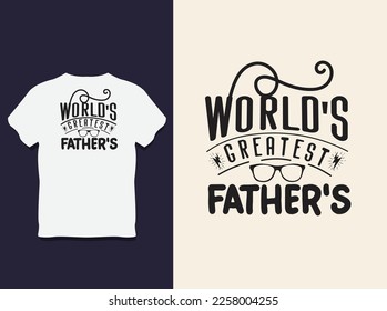 father's day Typography t shirt Design with Vector