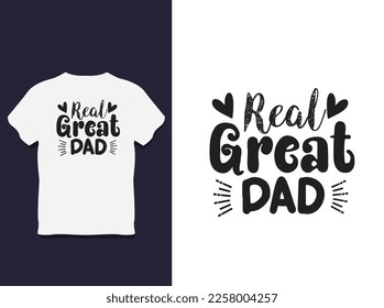 father's day Typography t shirt Design with Vector