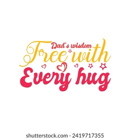 Father's day typography t shirt design