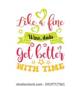 Father's day typography t shirt design