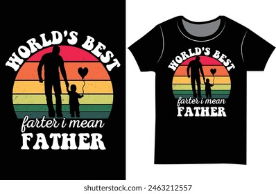 Father's day Typography t shirt design.