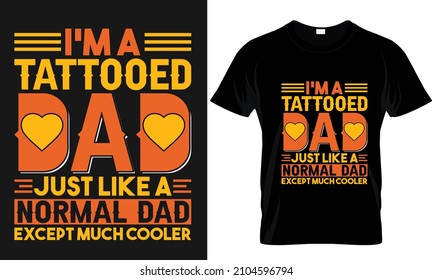  Father's day typography t-shirt dad funny design vintage vector