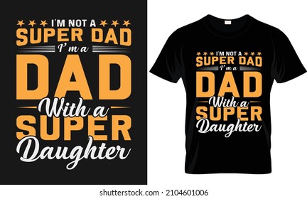  Father's day typography t-shirt dad funny design vintage vector