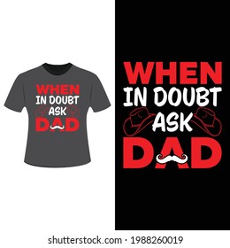 Father's Day Typography T-shirt Design