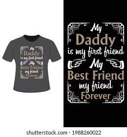 Father's Day Typography T-shirt Design