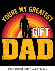 Father's Day Typography t-Shirt design