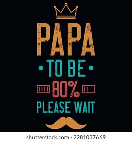 Father's day typography tshirt design vector design