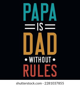 Father's day typography tshirt design vector design