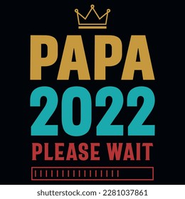 Father's day typography tshirt design vector design