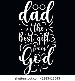 Father's day typography tshirt design vector design
