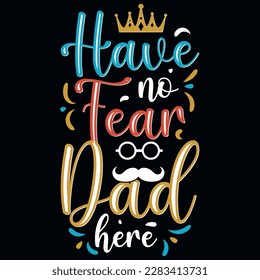 Father's day typography tshirt design vector design