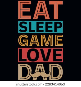 Father's day typography tshirt design vector design