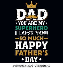 Father's day typography tshirt design vector design