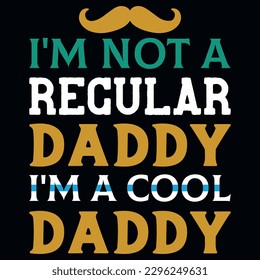 Father's day typography tshirt design vector design