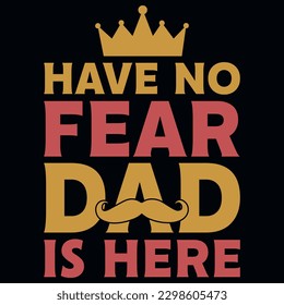 Father's day typography tshirt design vector design
