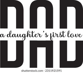 Fathers day typography t-shirt design