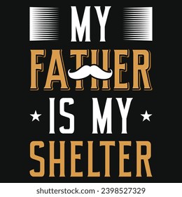 Father's day typography tshirt design