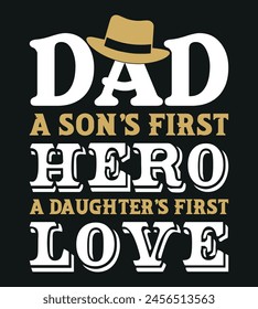 Father's Day Typography T-Shirt Design With Vector And Perfect For Others