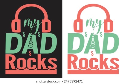 Fathers day Typography  t-shirt design vector template


