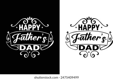 father's day Typography t-shirt design vector template