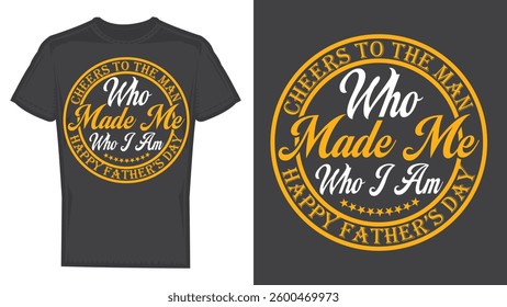 Father's Day Typography T-Shirt Design Vector
