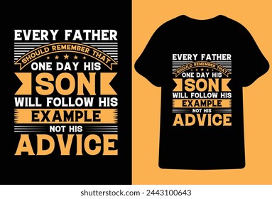 Vatertag Typografie T-Shirt Design.Bester Vater die ganze Zeit Dad no 1 T-Shirt.Dad Zitat. Vektor-Schriftzug für T-Shirt, Poster, Karte. Happy Fathers Day-Konzept