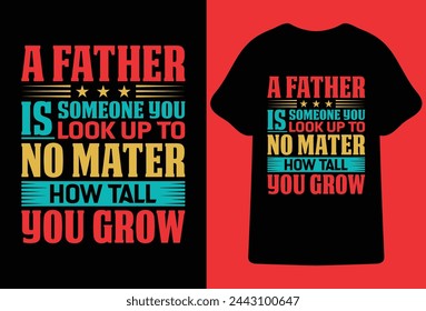 Vatertag Typografie T-Shirt Design.Bester Vater die ganze Zeit Dad no 1 T-Shirt.Dad Zitat. Vektor-Schriftzug für T-Shirt, Poster, Karte. Happy Fathers Day-Konzept