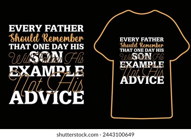 Vatertag Typografie T-Shirt Design.Bester Vater die ganze Zeit Dad no 1 T-Shirt.Dad Zitat. Vektor-Schriftzug für T-Shirt, Poster, Karte. Happy Fathers Day-Konzept