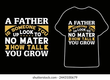 Vatertag Typografie T-Shirt Design.Bester Vater die ganze Zeit Dad no 1 T-Shirt.Dad Zitat. Vektor-Schriftzug für T-Shirt, Poster, Karte. Happy Fathers Day-Konzept