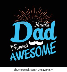 Father's Day Typography T-shirt Designs
