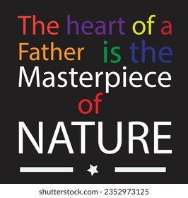 father's day typography t-shirt Print-ready inspirational and motivational posters