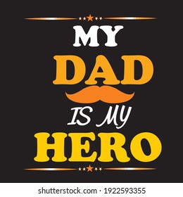 father's day typography t-shirt vector