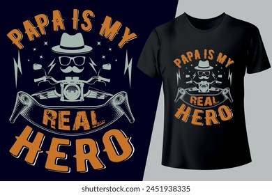 Father's Day typography unique, custom, vintage T-shirt Design