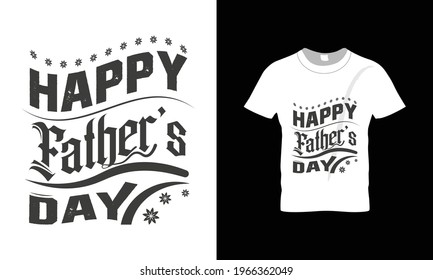 Father's Day typography and vantage t-shirt design