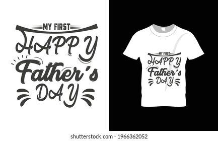 Father's Day typography and vantage t-shirt design