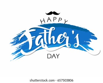 Fathers day typography. Vector background.