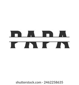 Father's Day Typography Vector Design