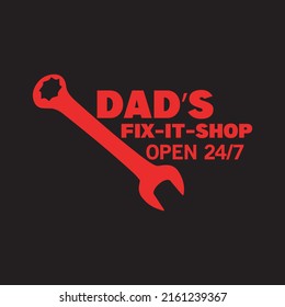 father's day typography and vector graphic t-shirt design template