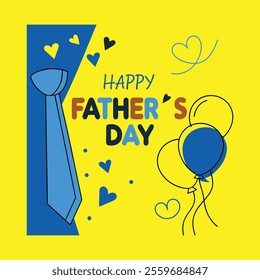 Fathers day typography vector illustration 