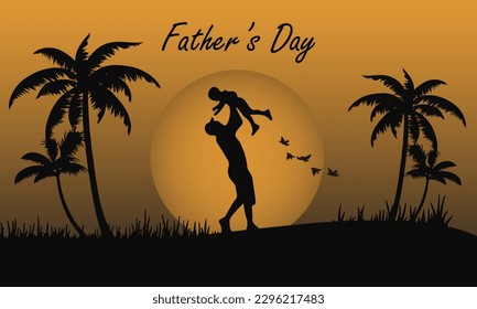 fathers day typography vector. it is suitable for card, banner, or poster