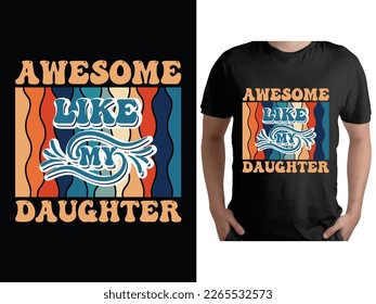 Father's Day Typography Vector T-shirt design