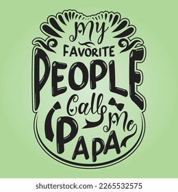 Father's Day Typography Vector T-shirt design