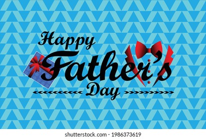 Father's day vector card and background.