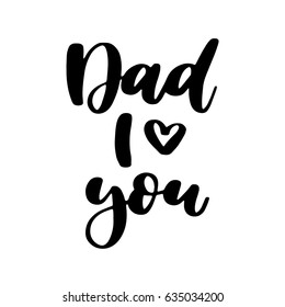 Father's Day vector card with handwritten lettering. Decorative typography holiday illustration. Great for banner, poster, greeting card, sale, flyer